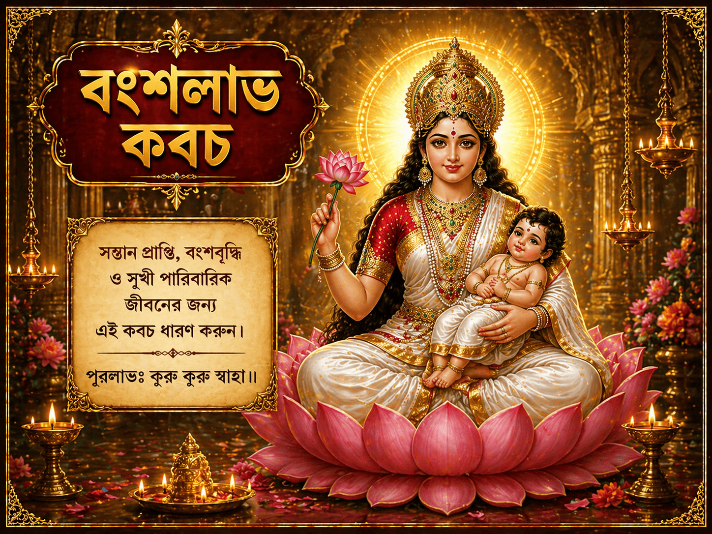 বংশলাভ কবচ — Book Puja on Jotishbani
